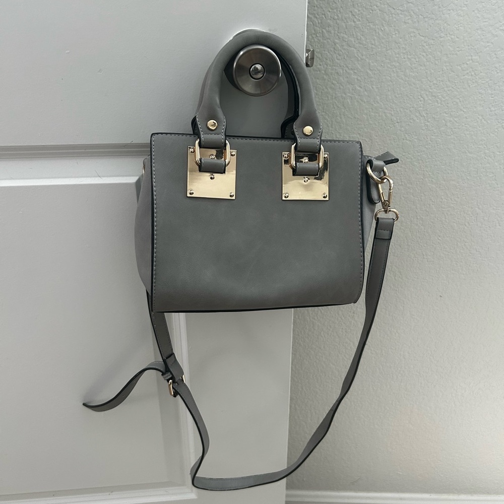 Gray Handbag Crossbody Mini Tote